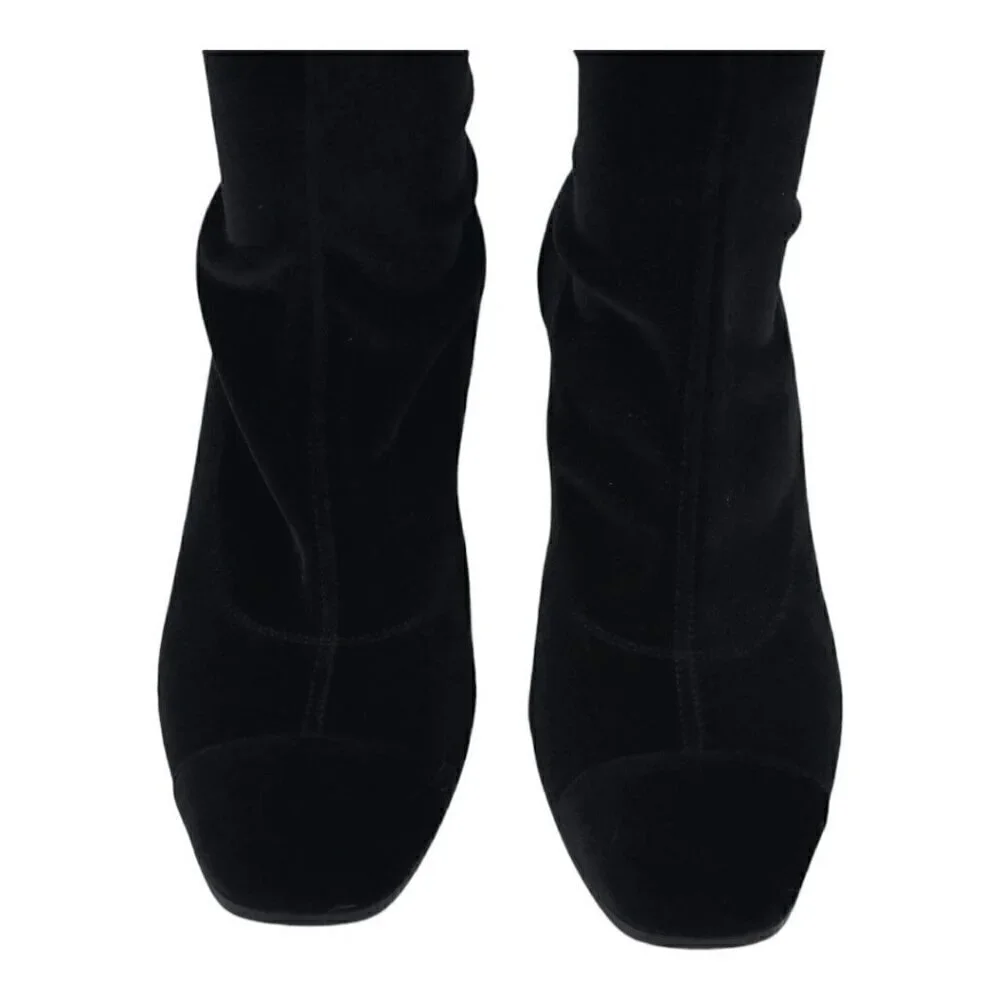 Giuseppe Zanotti Velvet Over the Knee Boots